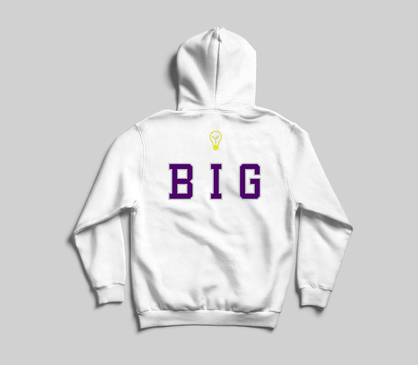 Think Big White Hoodie Sweatshirt