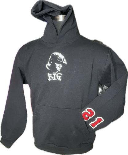 The ‘Think Big’ custom embroided hand made unisex oversized hoodie